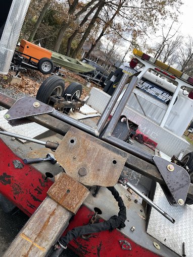 Mobile welder on heavy equipment in the field